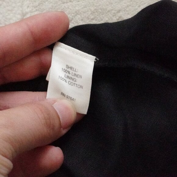 J.jill Pure Jill Layered Midi Dress Womens Petite Medium Black - Picture 4 of 10